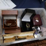 Various gent's wristwatches, to include Pulsar, Seiko etc
