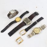 Various wristwatches, including Avia and Lotus (6)