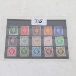 POSTAGE STAMPS - GB 1937 George VI Definitive Issue completed unmounted mint stamps