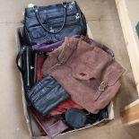 Various handbags, clutches, purses etc (boxful)