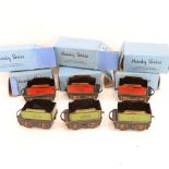 6 Vintage Hornby tinplate MO tender O gauge wagons, boxed