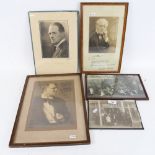 Vintage photographs, including signed