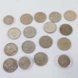 2 Elizabeth II 1960 Crowns, 3 1967 Half-Crowns and a collection of Churchill and other commemorative
