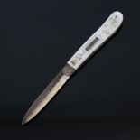 A Victorian silver and mother-of-pearl fruit knife, by Henry Wilkinson & Co, hallmarks Sheffield