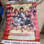 Advertising poster, Cannonball Run II, for the Curzon Cinema at Eastbourne