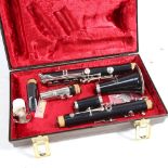 A Vintage Buffet Yvette clarinet, in fitted case