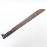 A US Navy survival machete, dated 1944, blade length 46cm