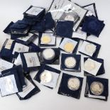 44 commemorative silver proof coins, including Golden Wedding and Millennium