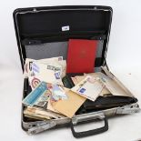 Various Vintage postage stamps, including Penny Black and Reds