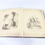 19th century scrapbook of prints, 18th century and later