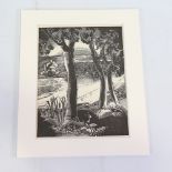 Gertrude Hermes (1901 - 1983), limited edition wood engraving printed from the original block,