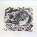 Agnes Miller-Parker (1895 - 1980), woodcut on paper, American fox (1940), from an edition of 300