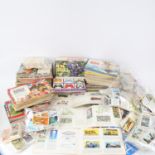 A quantity of various Vintage cigarette cards and picture card albums (2 boxes)