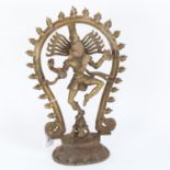 An Indian bronze Shiva Nataraja figure, height 30cm