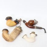 4 19th century German/Dutch pipes (4)