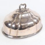 A large silver plated meat cover