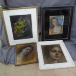 T O'Donnell, a group of various paintings (boxful)