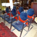 A set of 6 Pinocchio D Pino desk chairs, by Martin Stoll, with label to the underside