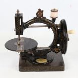 WANZER - Antique sewing machine, circa 1900, serial no. 668837