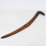 Aboriginal Tribal throwing club, probably early 20th century, length 70cm