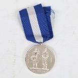 3 sporting medals, comprising West Yorkshire Cricket League medal/badge, inscribed Halifax 1895, and