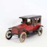 Whitanco, rare tinplate clockwork car, circa 1920, by Whitley Tansy & Co, Binns Road, length 26cm