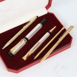 A group of 5 various propelling pencils and fountain pen (5)