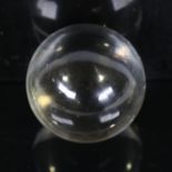 A crystal ball, late 19th century, in original fitted box, Two Worlds Ltd Manchester, diameter