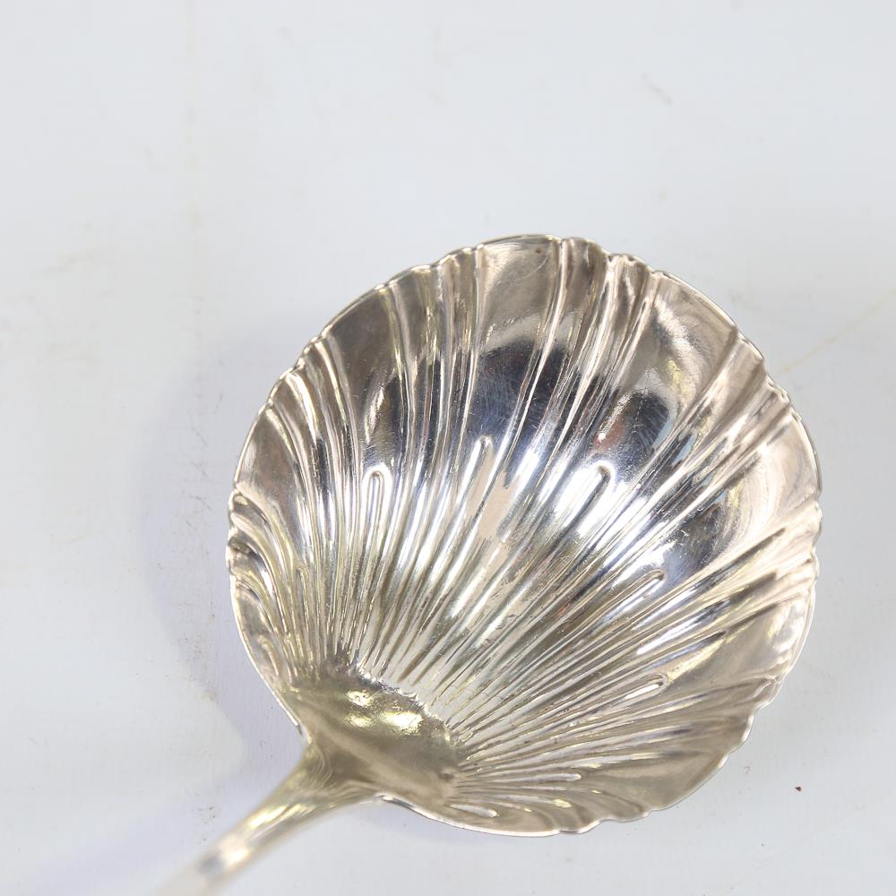 ***WITHDRAWN*** A George III silver Onslow pattern soup ladle, with shell bowl, by Robert... - Image 5 of 5