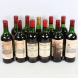 11 bottles of wine, 2 x Chateau Talbot, St Julien, Medoc 1964, 4 x Mouton Cadet Philippe de