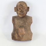 An African Tribal carved and painted wood figure, height 31cm