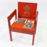 Prince of Wales Investiture chair, 1969, designed by The Right Honourable Earl of Snowdon, Carl Toms