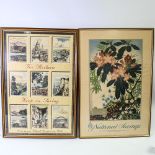 For Britain Keep On Saving, 2 original National Savings Committee posters, framed, overall frame