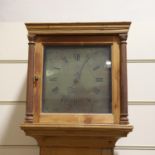 An 18th century pine 30-hour longcase clock, by Jones of Chalford, brass dial with Roman numeral