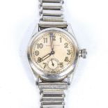 ROLEX - a boy's Vintage stainless steel Oyster mechanical bracelet watch, ref. 3121, circa 1940s,