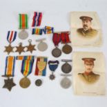 A mixed lot of medals, including Egypt 1882 Star, pair of First War medals awarded to 2133 Gnr A E