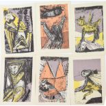 Robert Colquhoun, group of 16 lithographs, modernist studies, published 1947, sheet size 20cm x