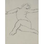 Dorothy Hepworth (1898 - 1978), pencil drawing, female nude, 25cm x 20cm, mounted Good condition