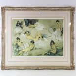 William Russell Flint, limited edition print, naked girls, signed in plate, no. 776/850, image