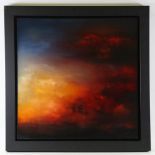 Graham Milton, oil on canvas tempestuous sky, signed with Certificate of Authenticity dated 2010,