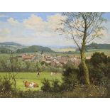 Willem Alberts (1912 - 1990), oil on panel, Continental landscape, signed, 23cm x 29cm, framed