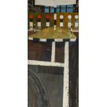 David Holt (1928 - 2014), oil on board, street scene, signed and dated 1966, 122cm x 60cm, framed