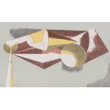 Paul Nash, lithograph, abstract, still life, circa 1930s, image 13cm x 20cm, mounted Good condition