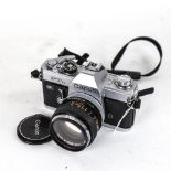CANON - a Vintage FTb 35mm single lens reflex camera, with Canon 50mm 1:1.4 lens and Skylight 55mm