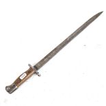 A Second World War Period British 1907 pattern bayonet, marked Wilkinson Sword, blade length 44cm (