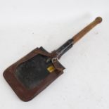 A Second World War British army German-Pattern trench shovel