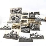 A quantity of Vintage photographs relating to rugby, including press photographs and photographs