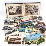 A box of loose Vintage postcards