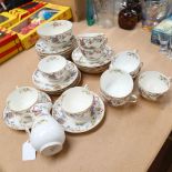 A Royal Worcester Chinese Garden tea service