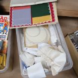 A box of Vintage table linen